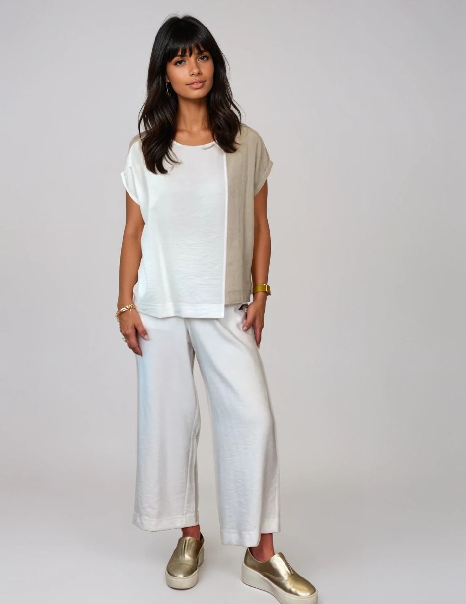 Naya White Wide Leg Trouser 154 Naya White Wide Leg Trouser 154