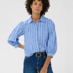 Part Two Anais Blue Stripe Shirt