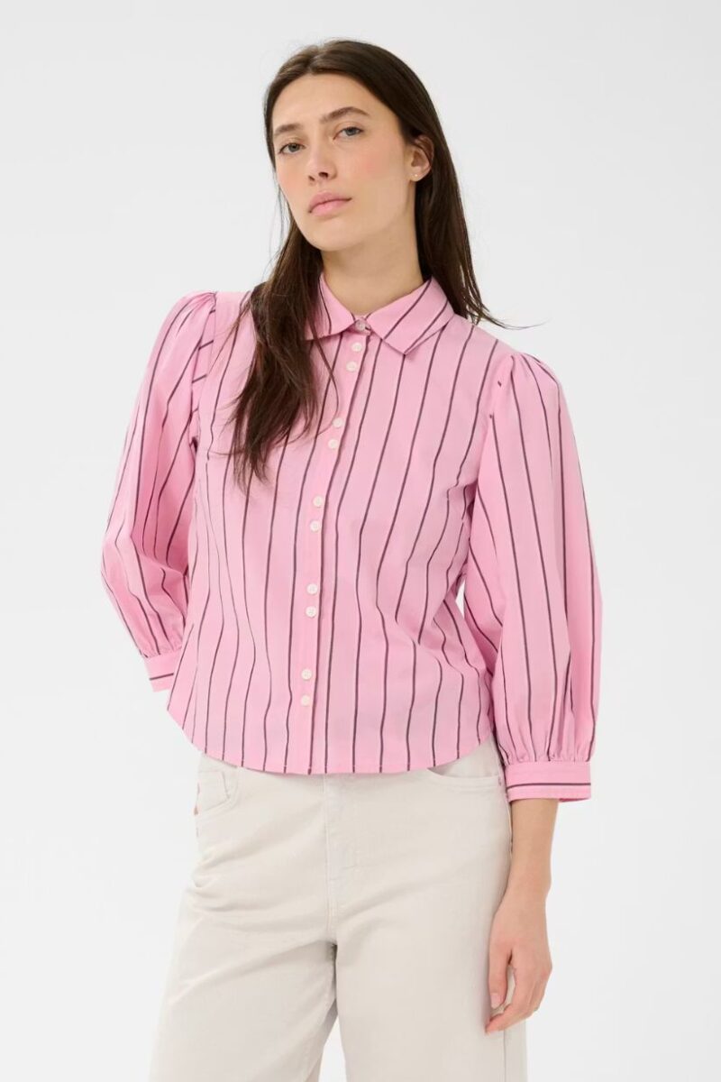 Part Two Anais Pink Stripe Shirt