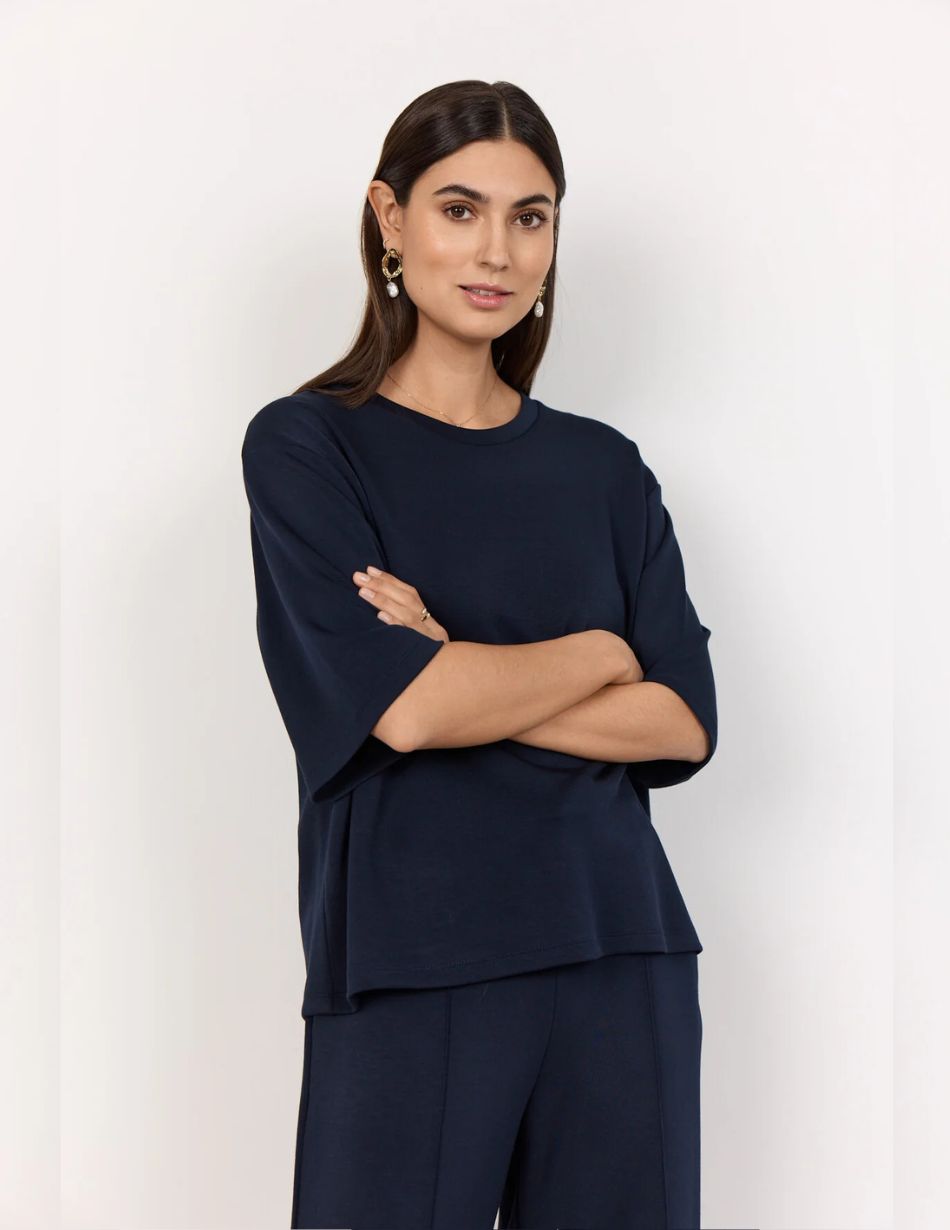 Soya Concept Banu 125 navy Tee 1 Soya Concept Banu 125 navy Tee 1