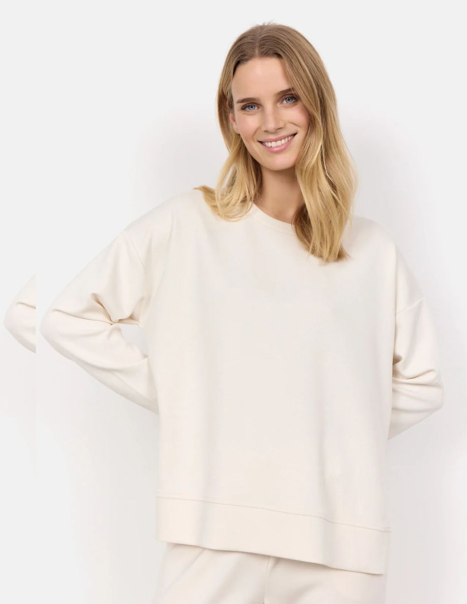 Soya Concept Banu 164 Cream Crew Sweatshirt
