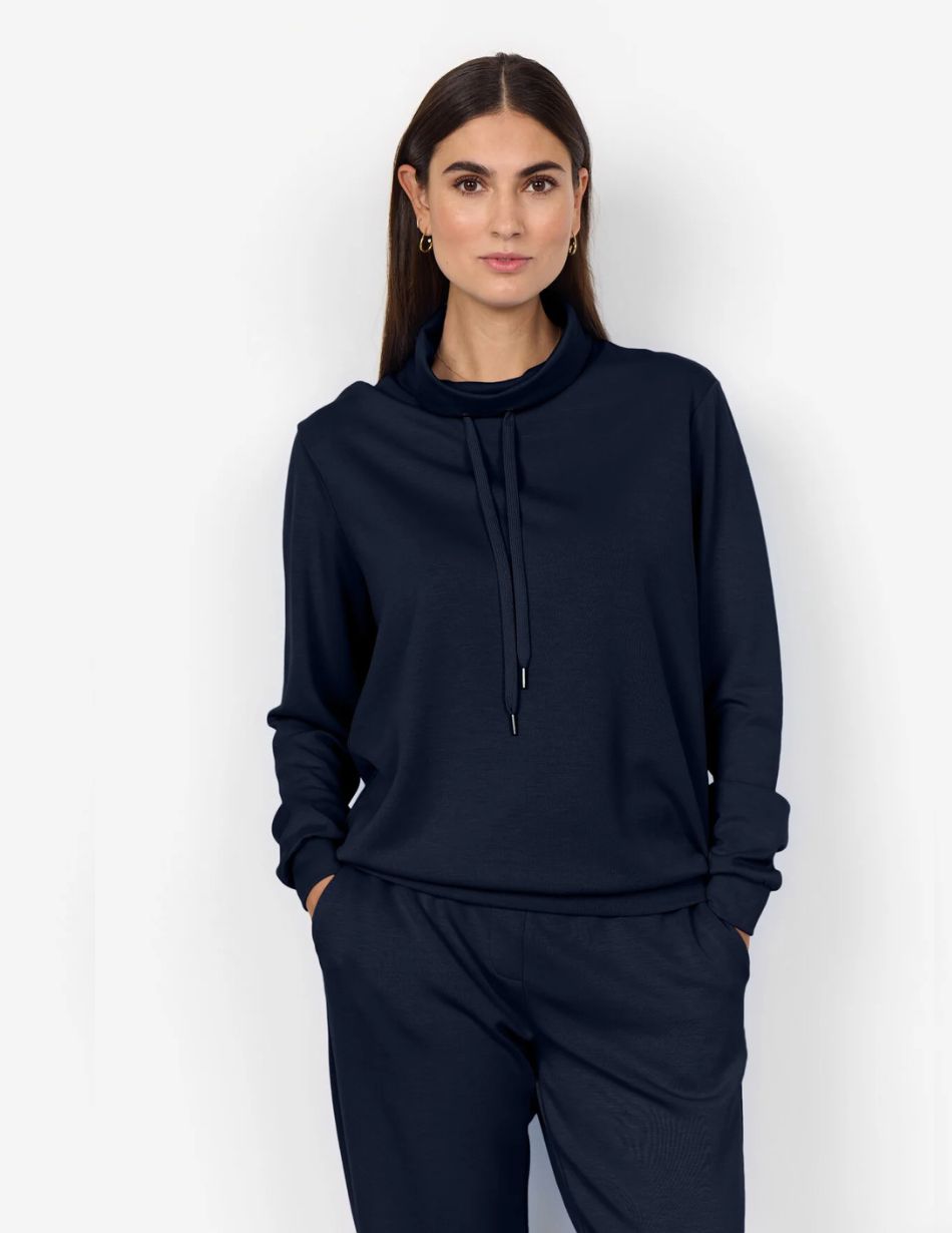 Soya Concept Banu125 Navy Sweatshirt Soya Concept Banu125 Navy Sweatshirt