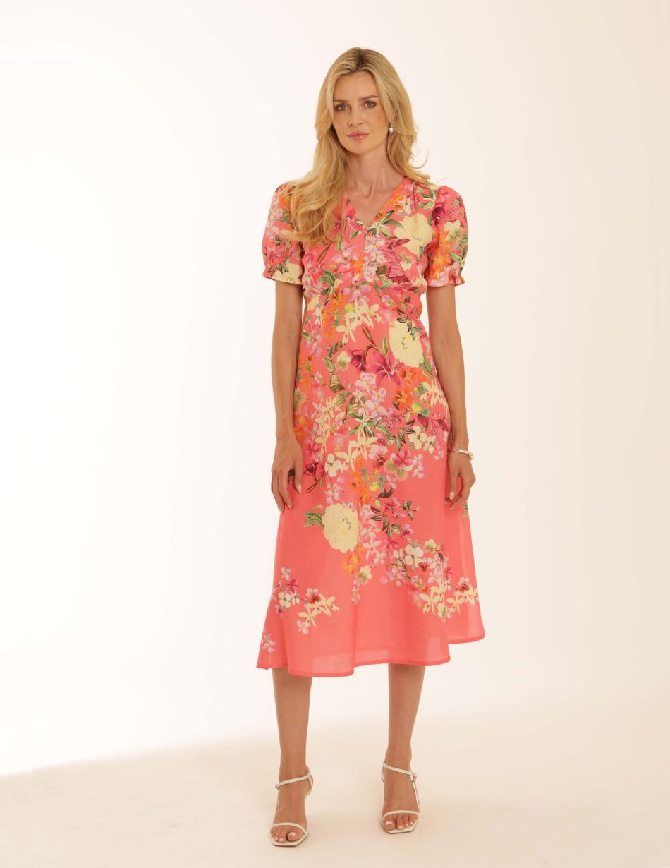 Tea Dress Rose Tropical Tea Dress 62618