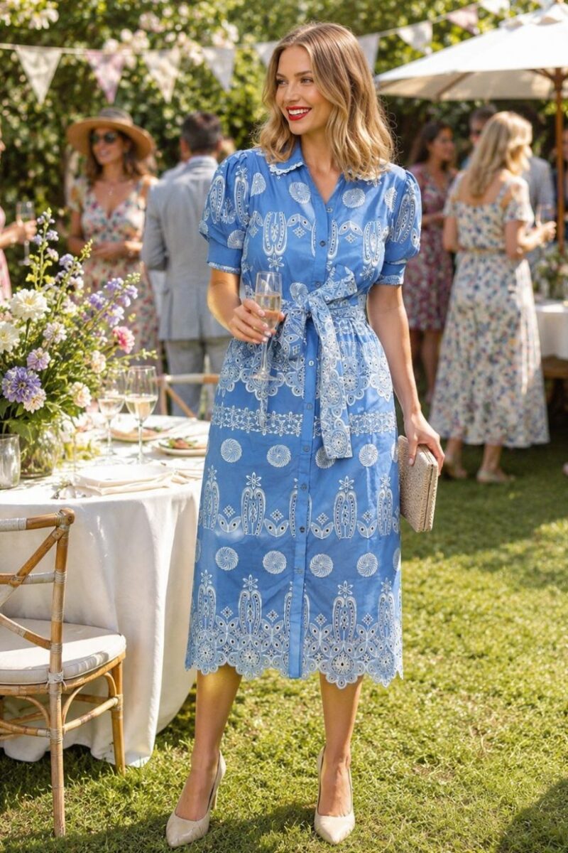New Day Originals Sani Blue Midi Dress