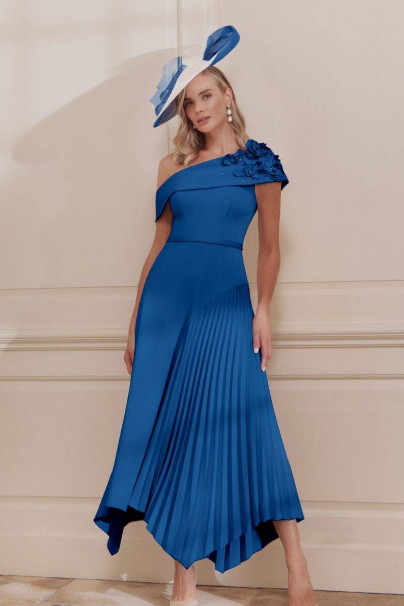 John Charles 29362A Sapphire Dress