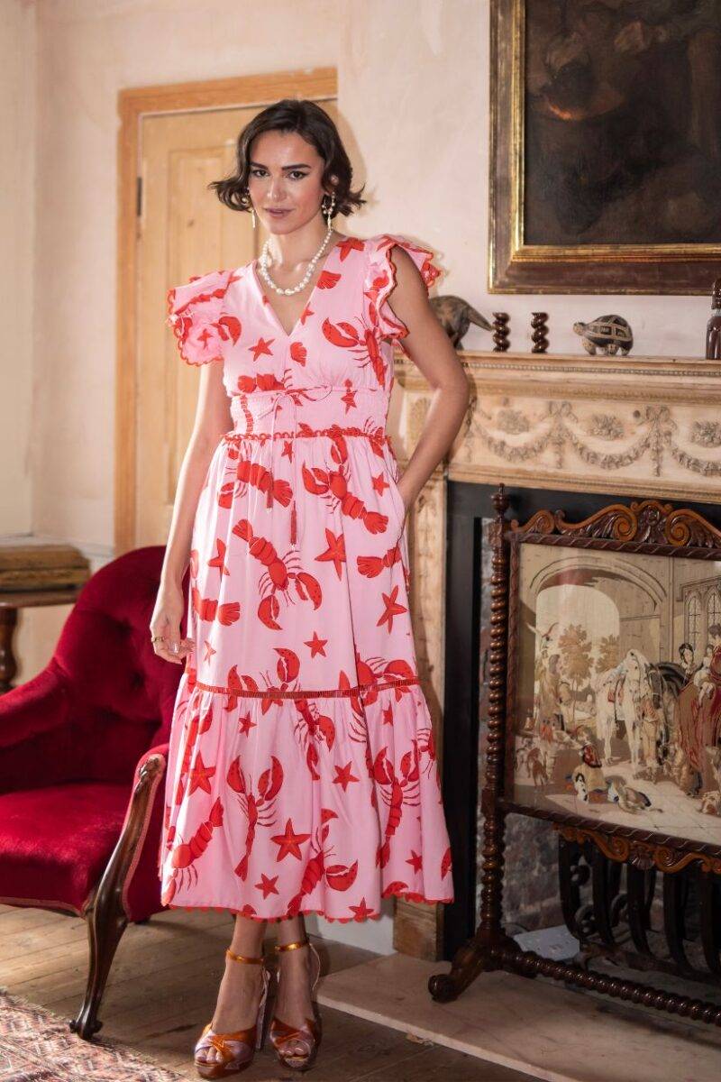 New Day Originals Misha Lobster Print Dress