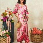 Hope & Ivy Fiona Floral Dress Soft Pink