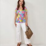 Leo & Ugo Floral Pleat Top