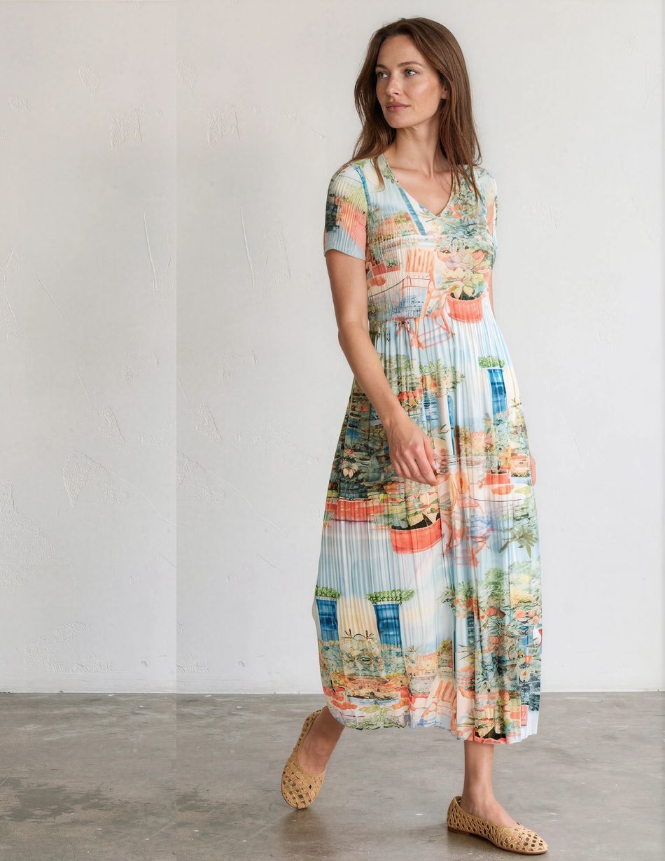 Leo & Ugo Scenic Pleat Dress Leo & Ugo Scenic Pleat Dress