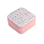 Baby pink tweed jewellery box