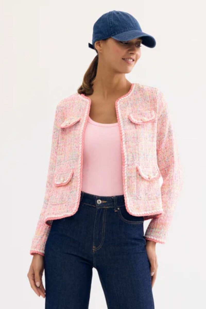 Leo & Ugo Pink Tweed Jacket