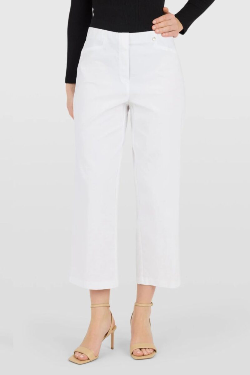 Robell Efi White Trousers Front