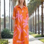 Soul Kathrine Rainbow Red Palm Dress