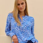 Aspiga Kaia White & Blue Blouse