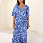 Aspiga Lena White & Blue Dress