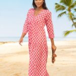 Aspiga Mykonos White & Red Maxi Dress 2