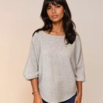 Deck by Decollage Beige Batwing Jumper 8948