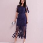 Navy Sammi Fringe Dress 2
