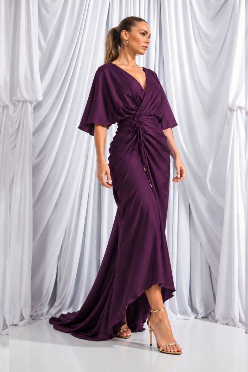 Kevan Jon Damson Eugenia Wrap Dress