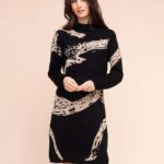 Alison Sheri Knitted Black Dress A48075