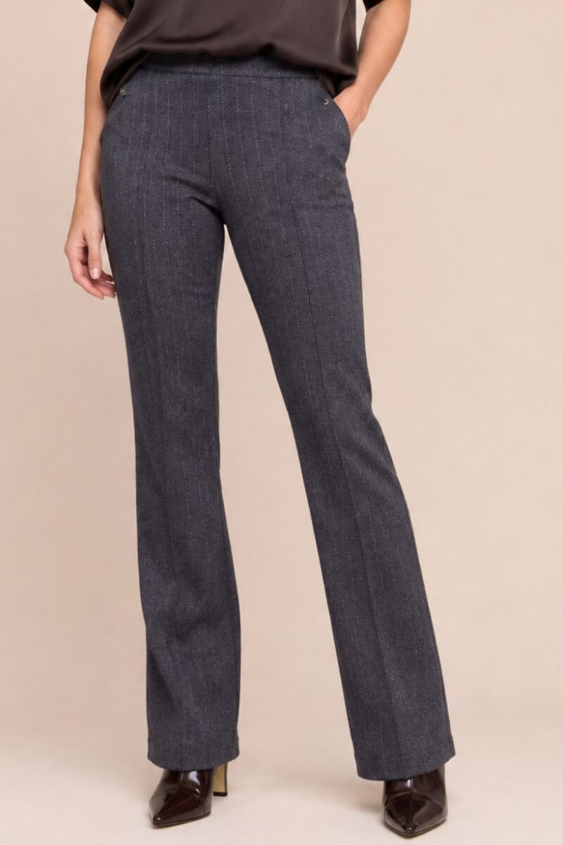 Alison Sheri Tweed Charcoal Trouser A48162
