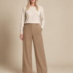 Allison Camel Wide Leg Trousers 2851
