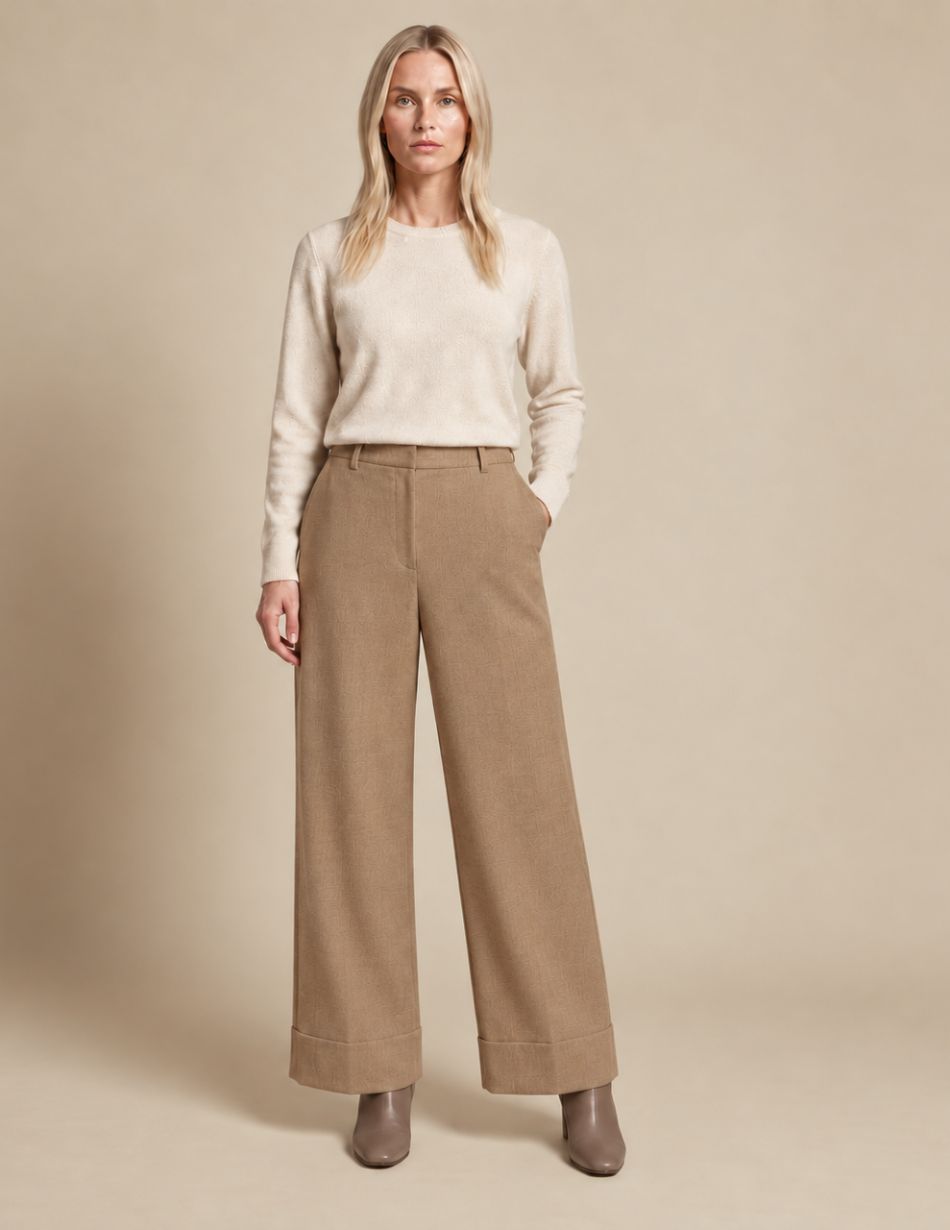 Allison Camel Wide Leg Trousers 2851 Allison Camel Wide Leg Trousers 2851