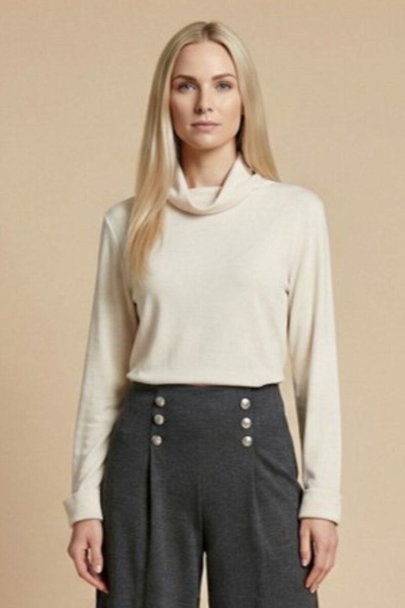 Allison Roll Neck Cream Jumper 2973