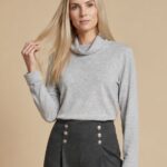 Allison Roll Neck Jumper Grey 2973