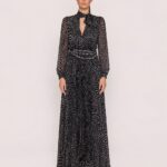 Carla Ruiz 53025 Black Pleated Dress