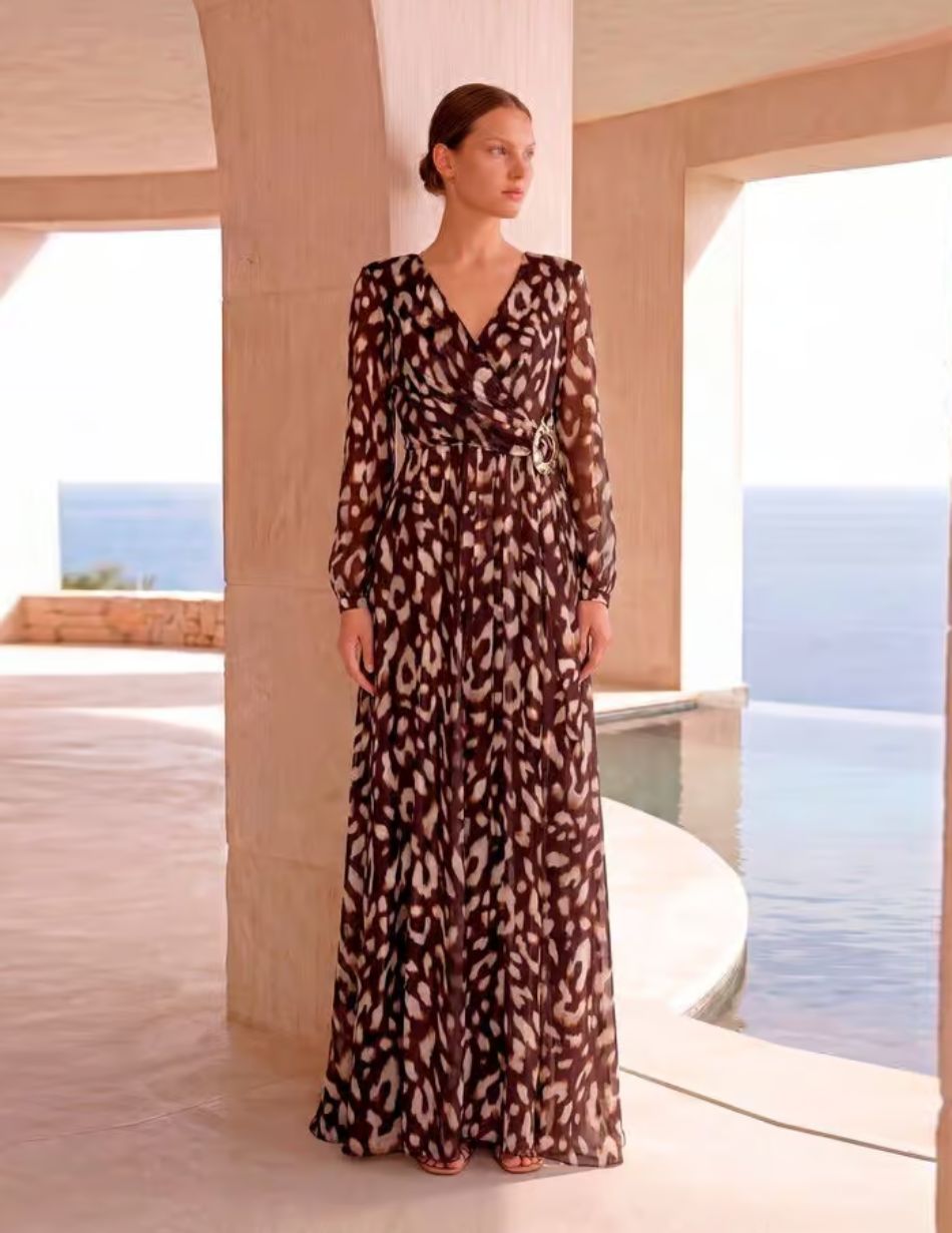 Carla Ruiz 53062 Brown Dress