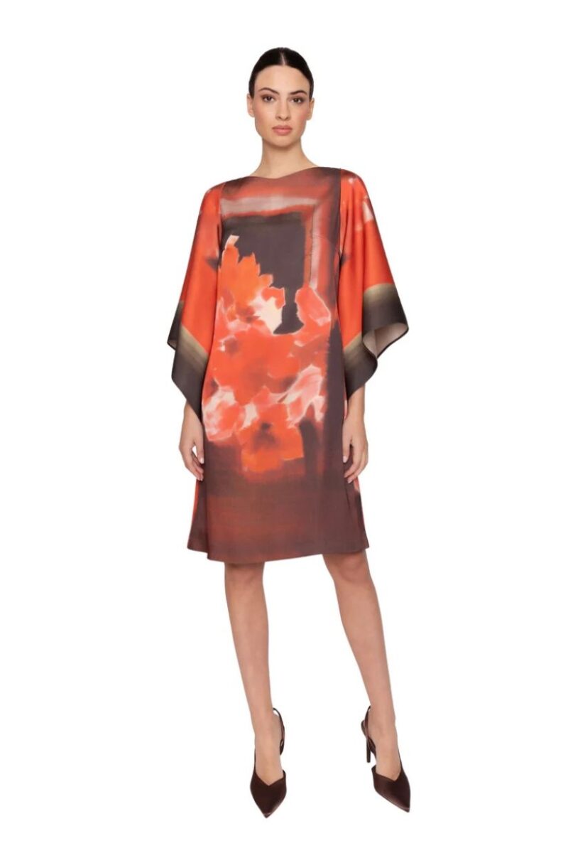 Carla Ruiz 53146 Red Midi Dress