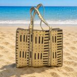 Cream & Black Spots & Stripes Tote Bag