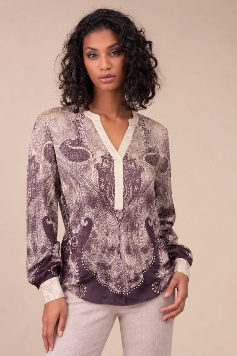 Robell Hannah Plum Purple Blouse