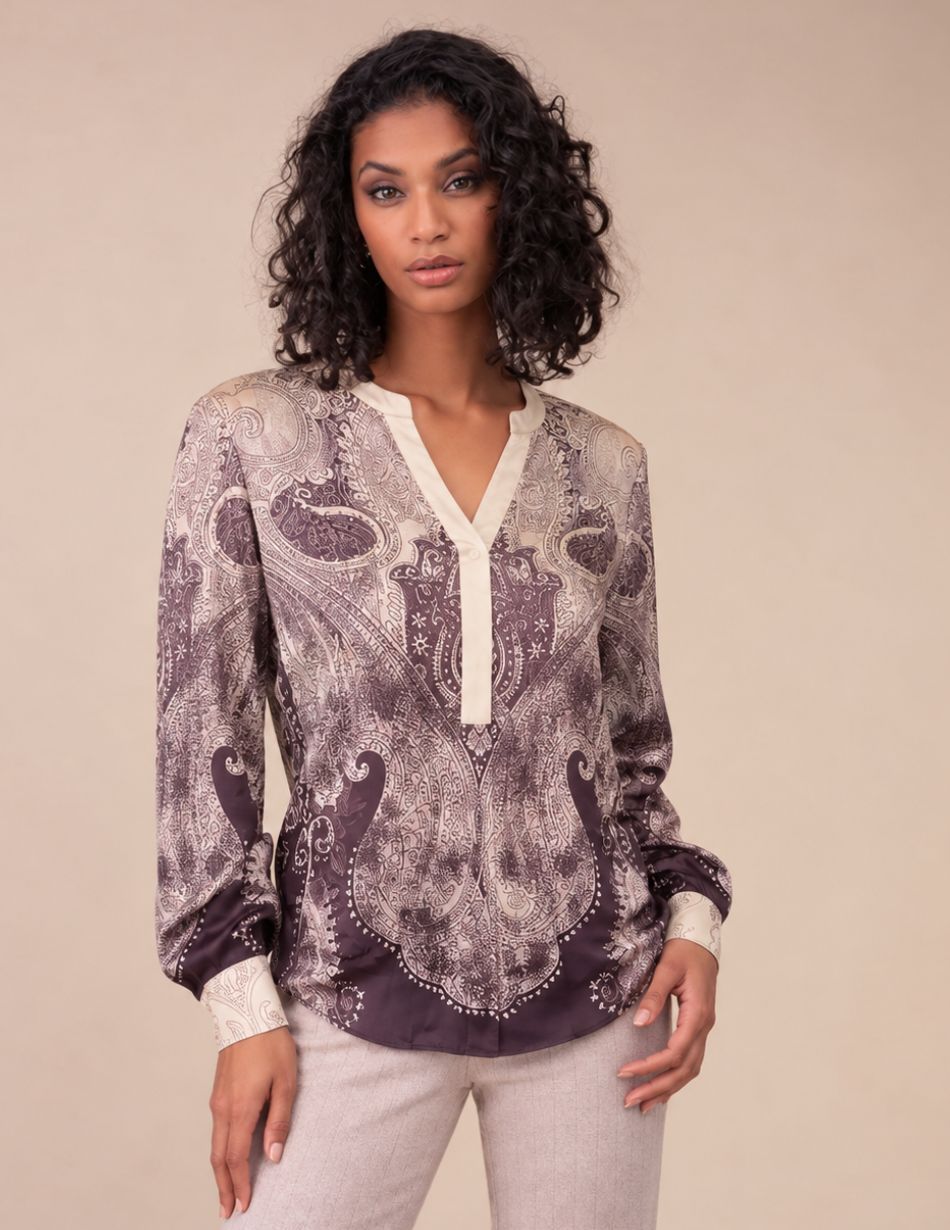 Robell Hannah Plum Purple Blouse