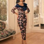 Veni Infantino 992801 Navy Sequin Bardot Dress
