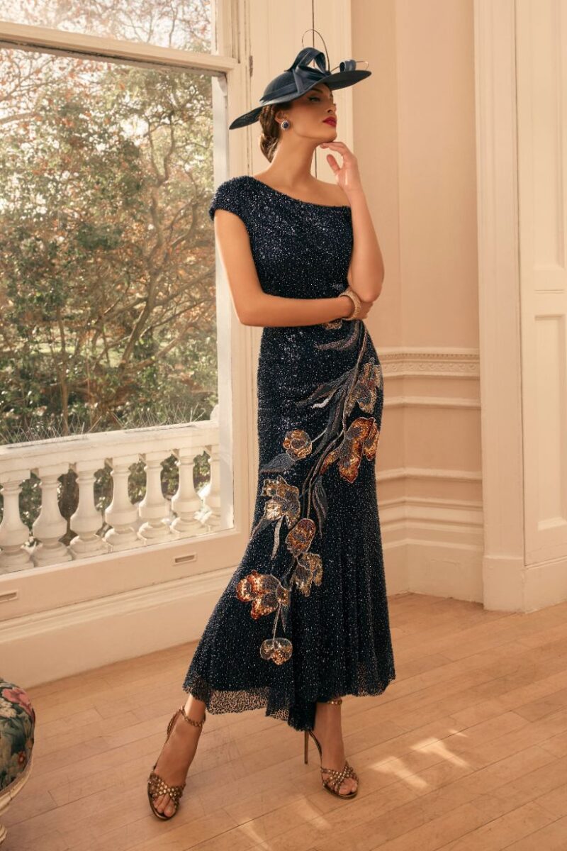 Veni Infantino 992803 Navy Sequin Flower Dress