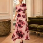 Veni Infantino 992827 Blush & Wine Print Dress