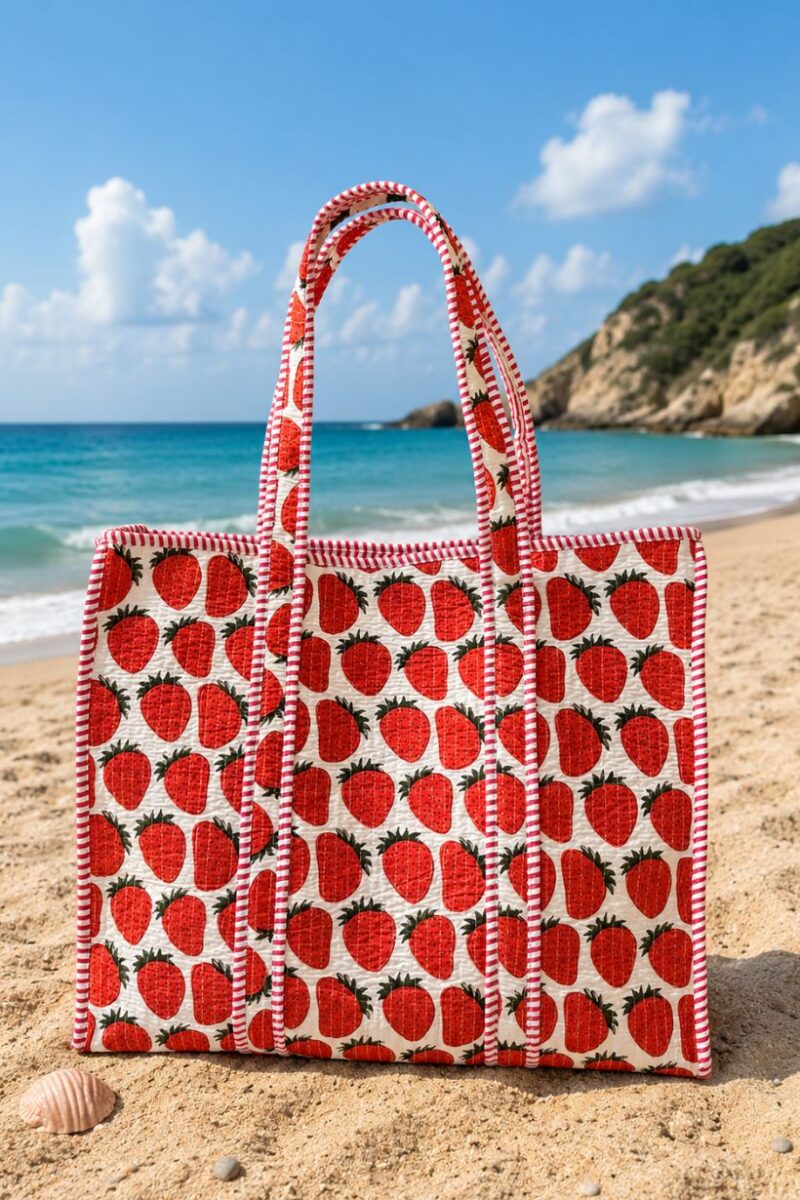 strawberry-beach-bag