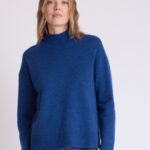 Absolut Cashmere Ocean Zora Roll Neck