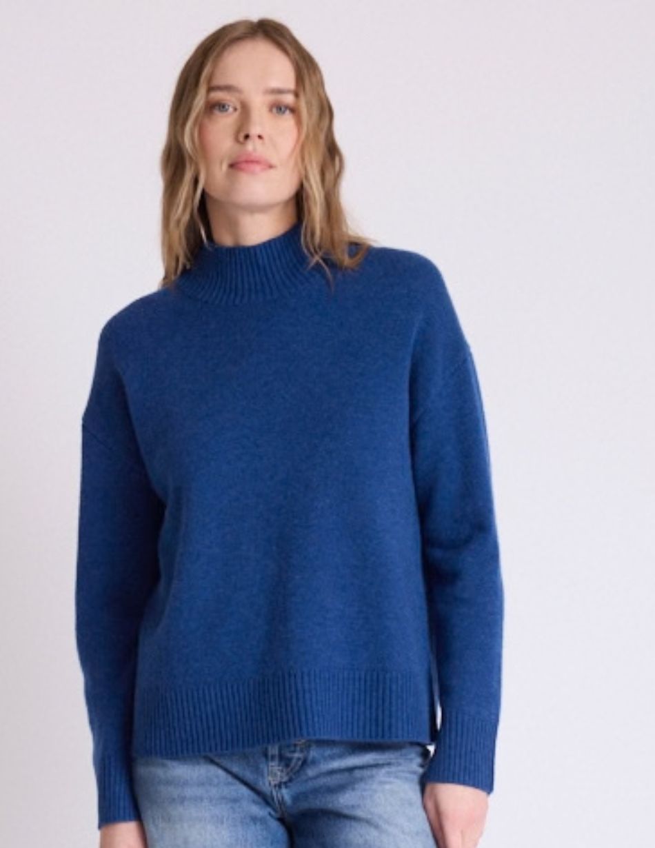 Absolut Cashmere Ocean Zora Roll Neck