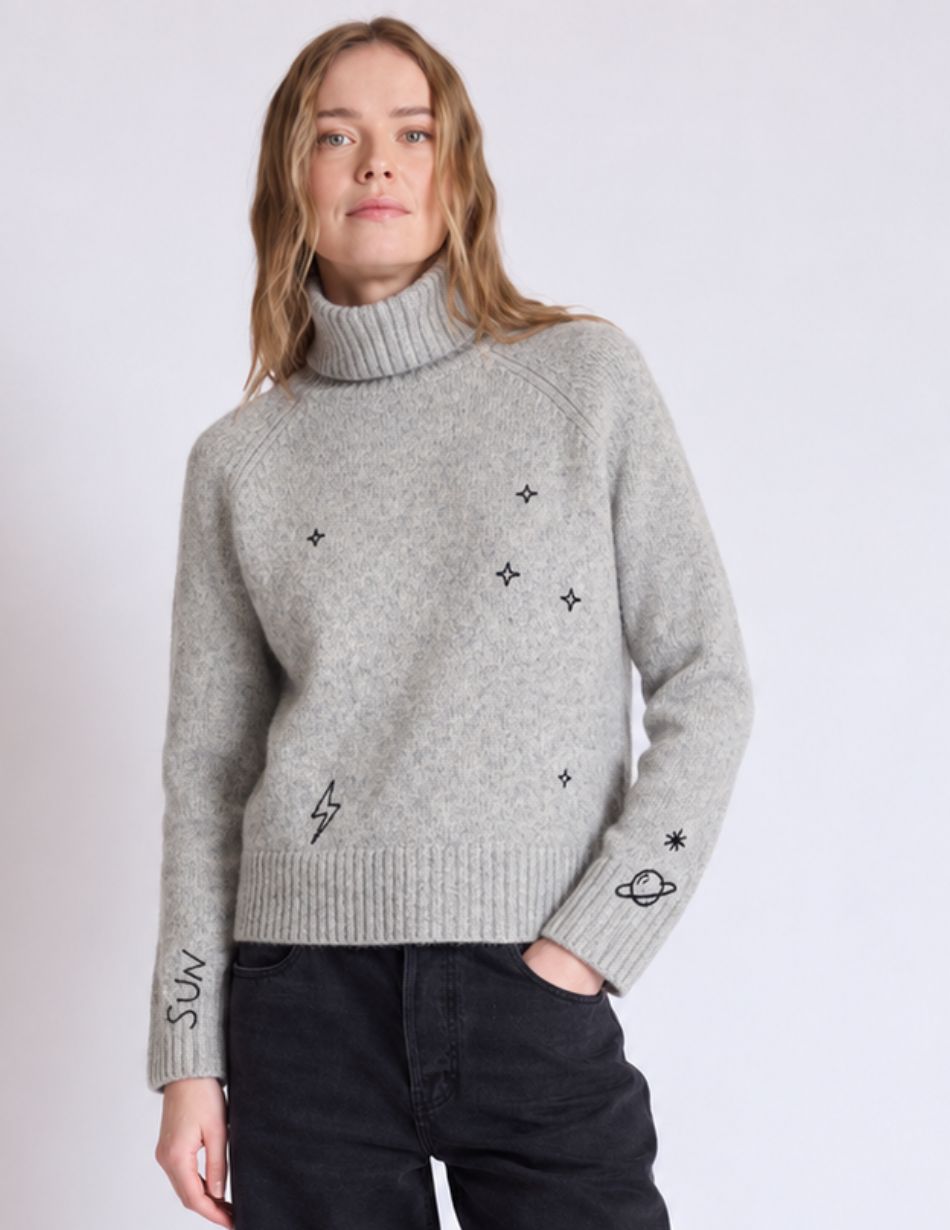 Absolut Cashmere Rosella Light Grey Jumper