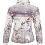 Dolcezza Fitted Puffa Jacket Neutral 76825 back