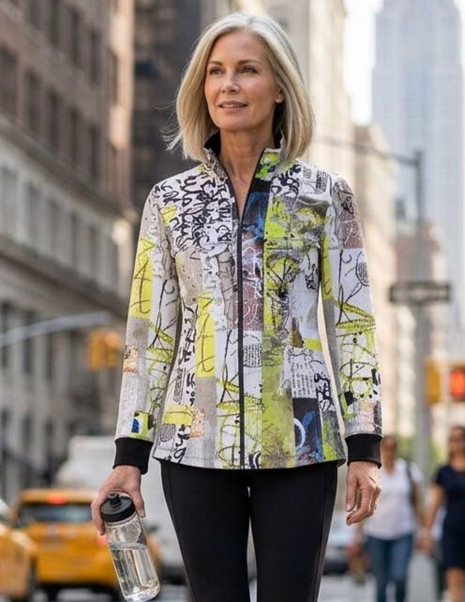 Dolcezza Lime Graffiti Jacket 76725