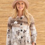 Dolcezza Neutral Buttoned Jacket 76606
