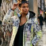 Dolcezza Puffer Jacket Lime Graffiti 76819