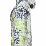 Dolcezza Puffer Jacket Lime Graffiti 76819 Side