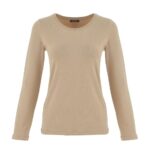 Dolcezza Taupe Long Sleeve Top