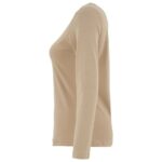 Dolcezza Taupe Long Sleeve Top Side