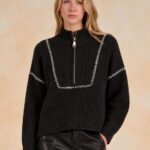 Elan Chunky Knit Black Jumper
